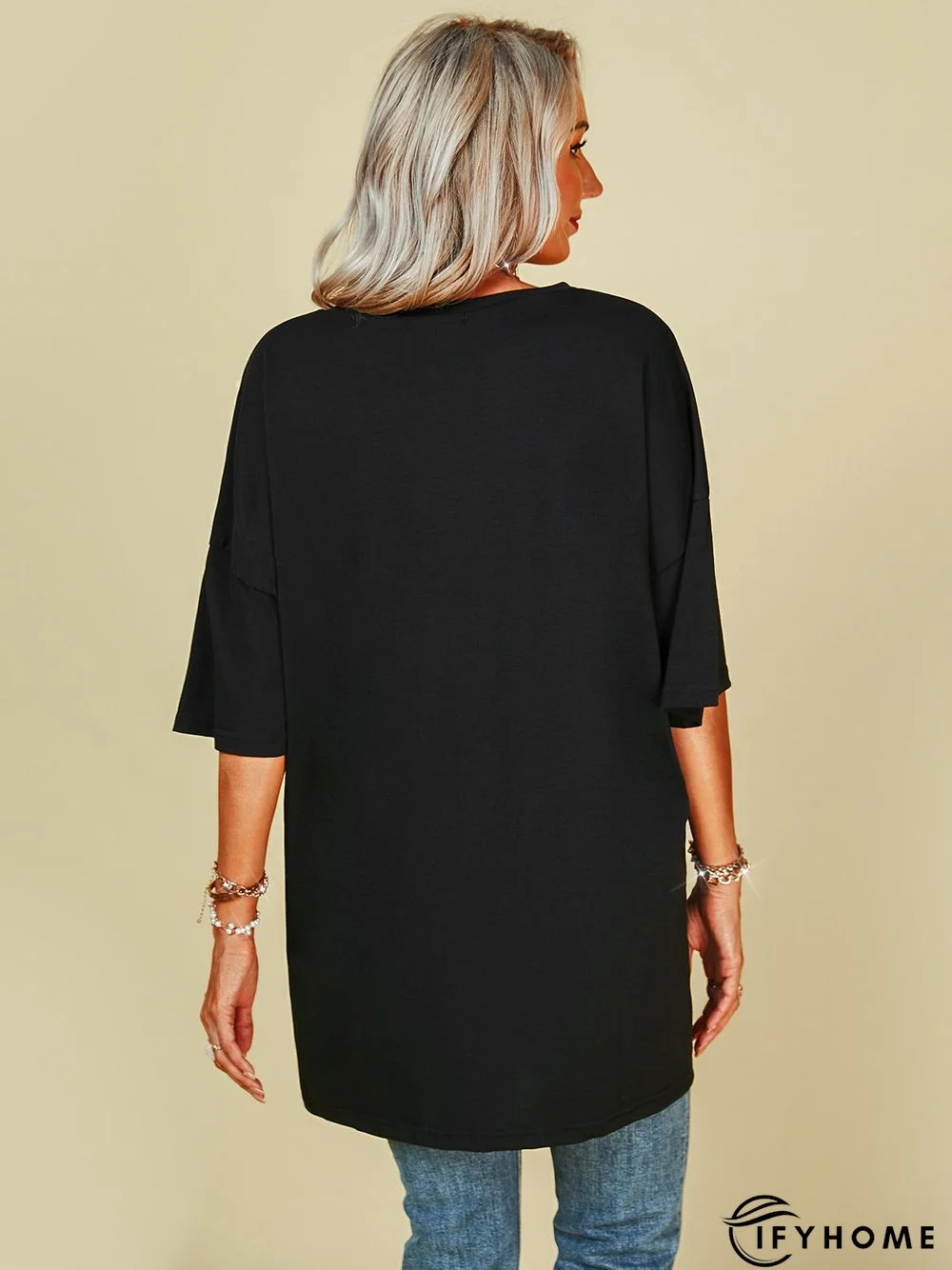 Short Sleeve Casual Tunic T-Shirt | IFYHOME