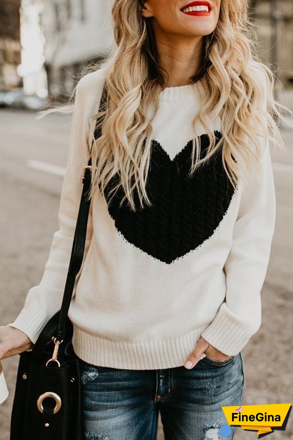 Thanks Love Heart Sweaters