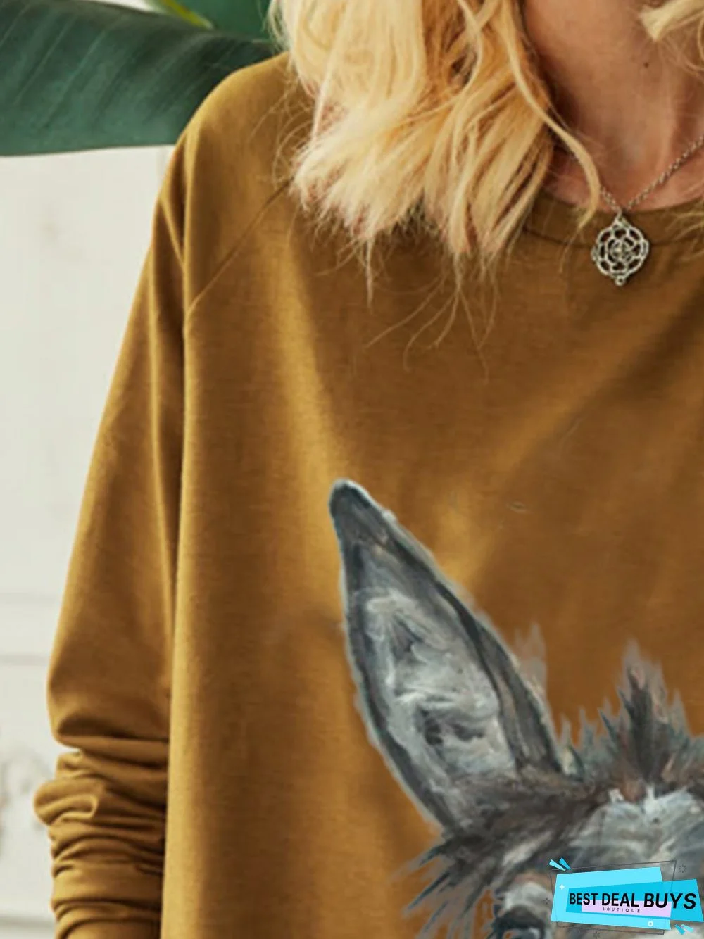 New Women Fashion Vintage Casual Long Sleeve Shift Tunic T-Shirt