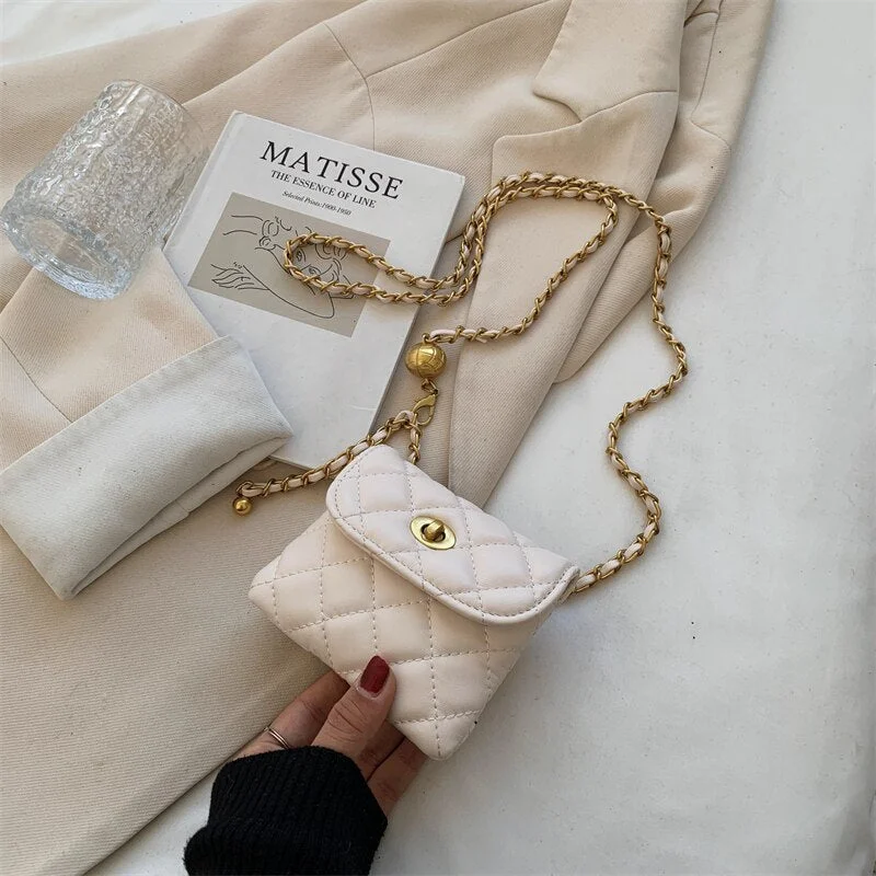 էѧӧܧ Small Pu Leather Brand Designer Shoulder Crossbody Bags for Women 2021Luxury Female Fashion Chain Handbags Purses