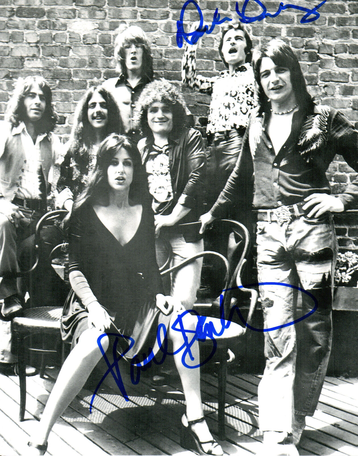 GFA 1970s Rock Band * JEFFERSON STARSHIP * Signed 8x10 Photo Poster painting AD1 COA