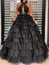 Stylish Beach Beaded Halterneck Hollow Evening Maxi Dress