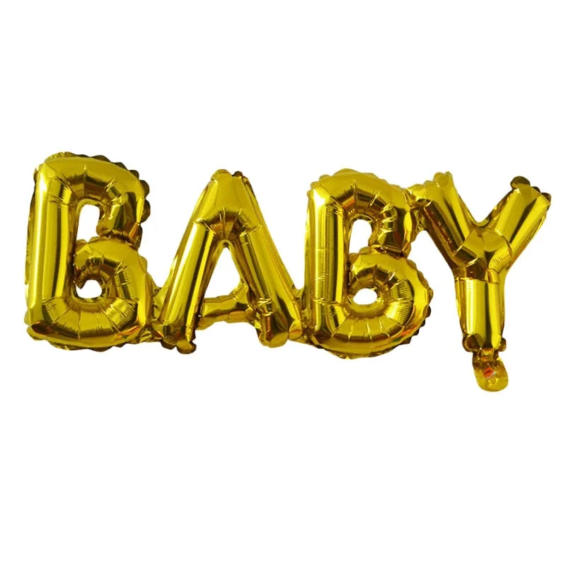 Baby Shower Balloons Blue Pink Boy Girl Foil Ballons Kids Gender Reveal First 1st Birthday Party Kids Party Decorations Supplies