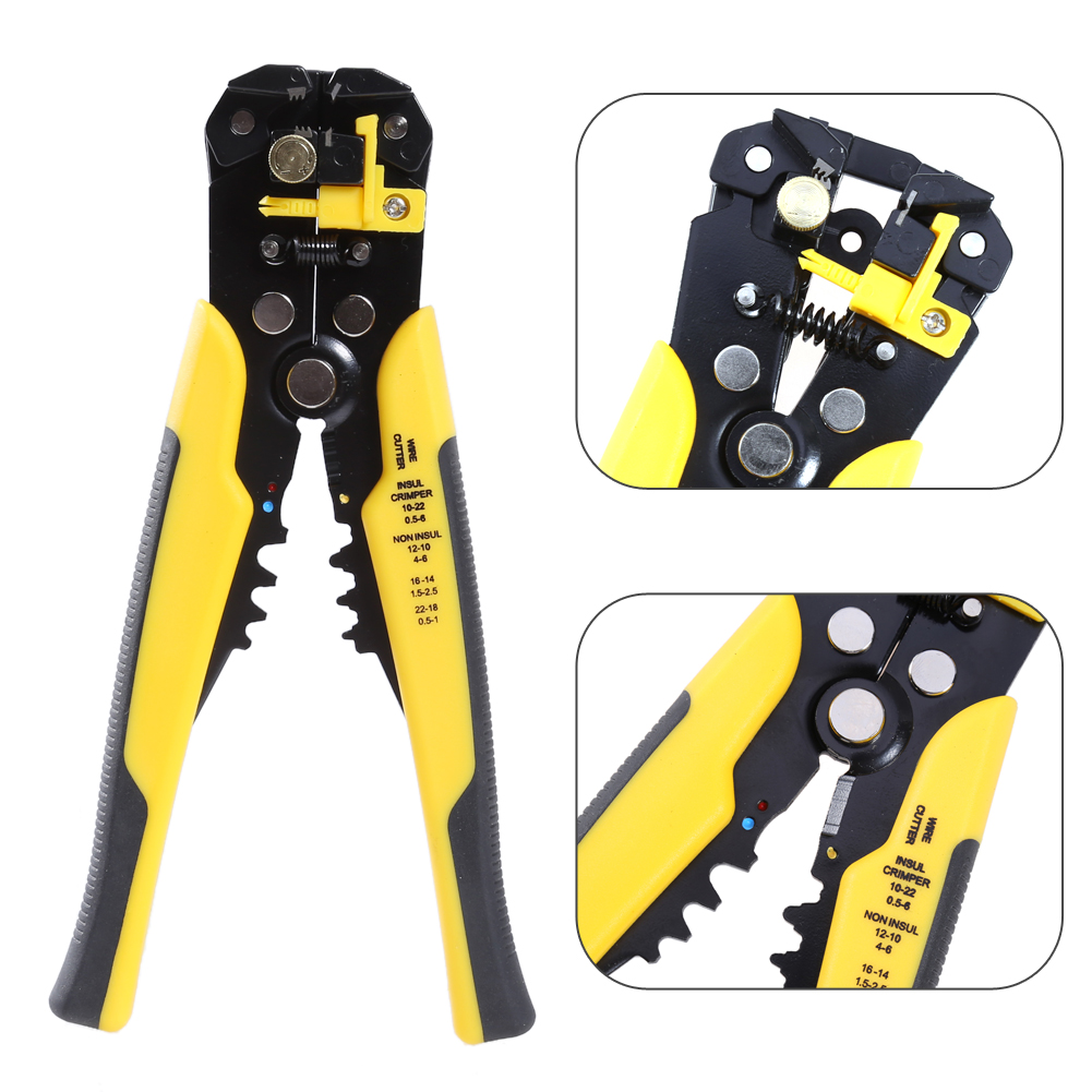 

3 in 1 Automatic Cable Wire Stripper crimping plier Self Adjusting Crimper, 501 Original