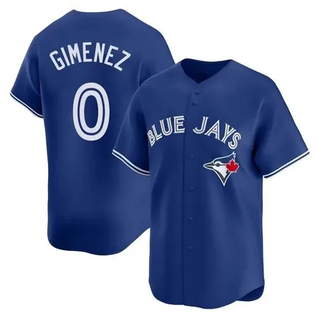 Youth Toronto Blue Jays #0 Andres Gimenez  Royal Home Replica Jersey
