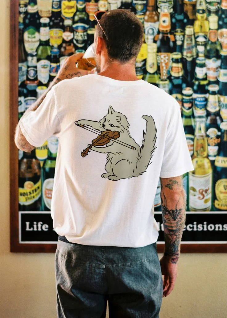 Cats Play The Violin T-shirt