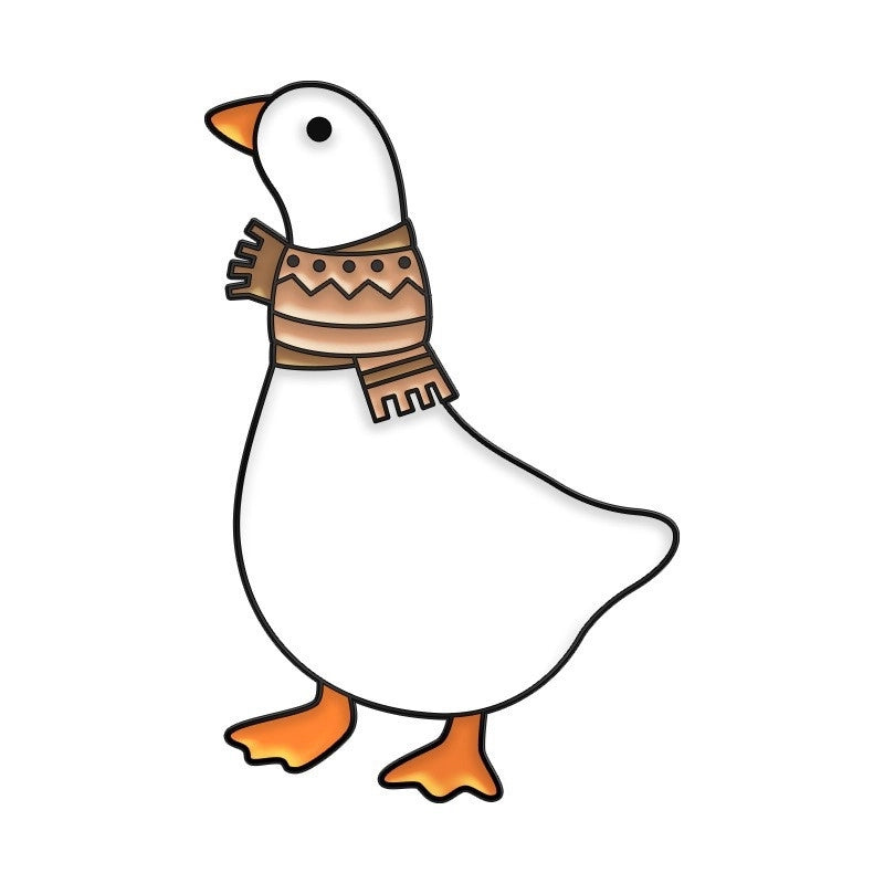 Cartoon Style Cute Pin Duck Zinc Alloy Stoving Varnish Plating Unisex Brooches