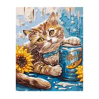 Coffee Cup Cats - Pearls Painting