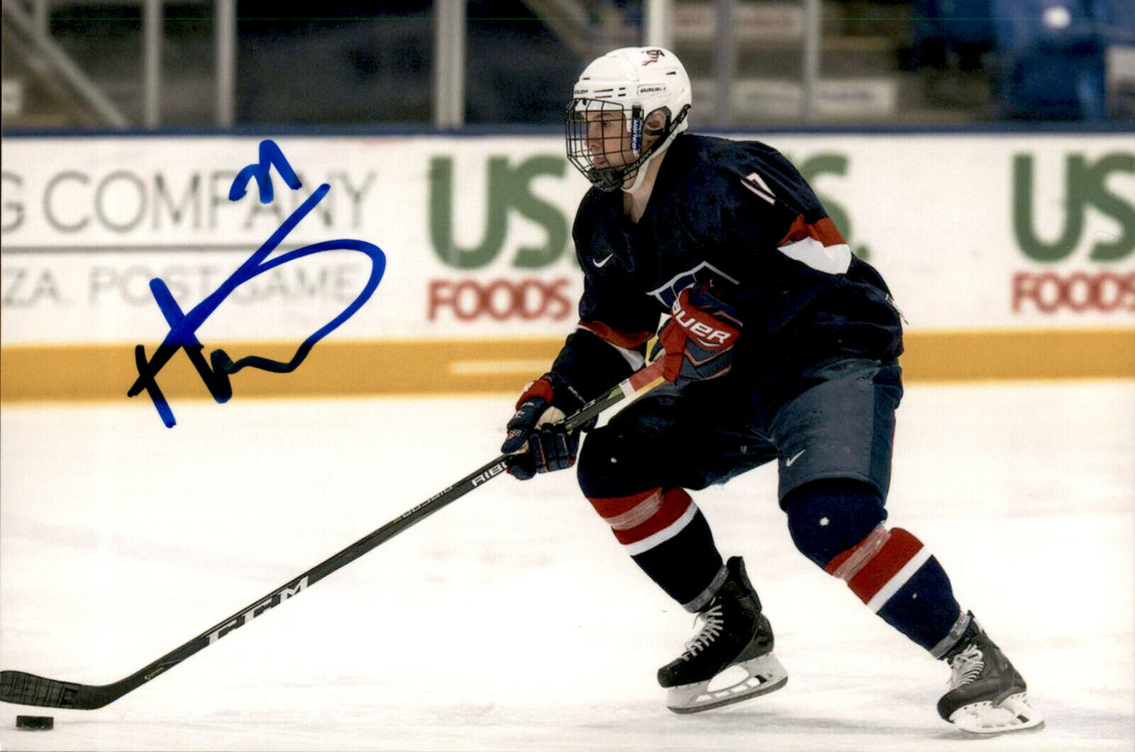 Ty Emberson SIGNED 4x6 Photo Poster painting TEAM USA / ARIZONA COYOTES #3