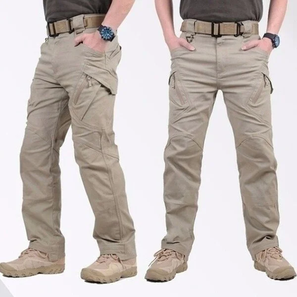 City Tactical Cargo Pants Men Outdoor Hiking Camping Multi Pocket Military Army Trousers Casual Breathable Waterproof Sweatpants