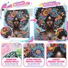 Floral Butterfly Black Lady Special Shaped 5D DIY Partial Drill Diamond Art Kit 30x30cm Diamonds Dots Gem Art Kits for Adults Home Decor