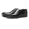 Classic Mens Brown Captoe Oxfords Dress Shoes