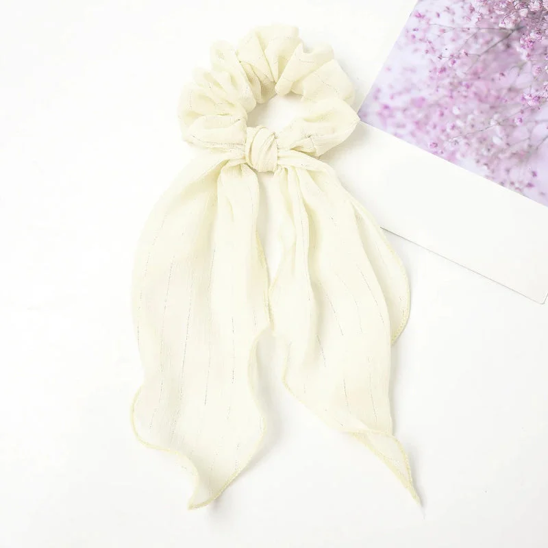 Candy-colored Ribbon Bow Elastic Hair Tie Scrunchies