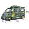Diecast Metal Model Toy Car-1:24 Scale Model Graffiti Sprinter Van Car with Sound and Light