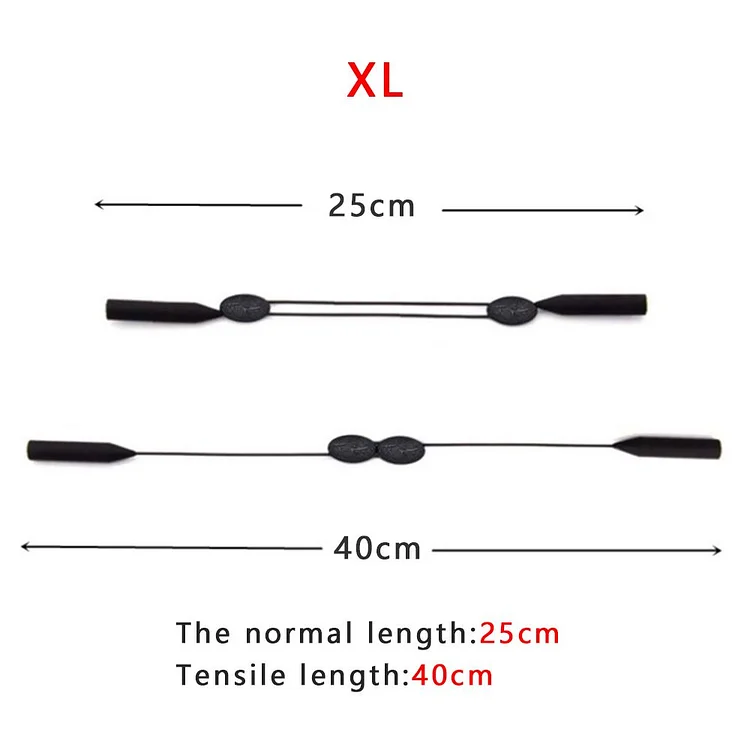 1Pc Silicone Scalable Eyeglass Lanyard Glasses Strap String Holder Sunglasses Chain Accessories Sports String Holder Neck Cord