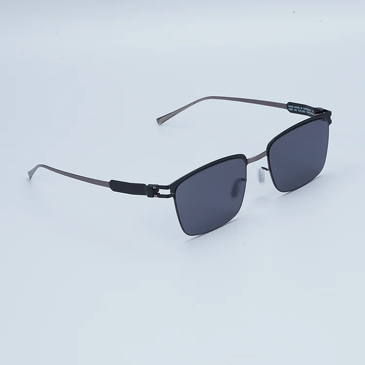 GERMANY Stainless Steel Glasses Steel Blade Luxury Brand Sunglasses Creative Distinctive Men Ultra-light and Thin Eyeglasses