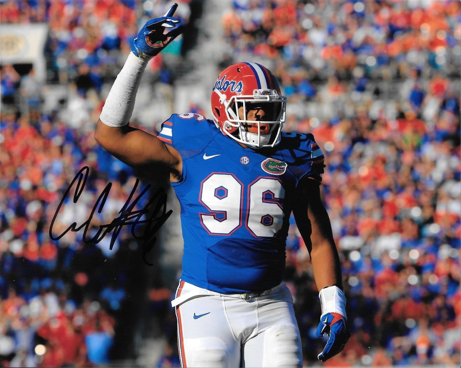 CECE JEFFERSON HAND SIGNED FLORIDA GATORS 8X10 Photo Poster painting W/COA