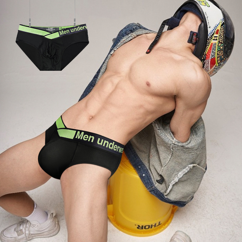 Men's Sexy Big V Comfortable Stretch Low Waist Modal Briefs