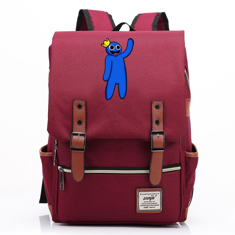 Stylish Lilo & Stitch Square Backpack with Belt Buckle Design - Fits 15-inch Laptop-Mayoulove