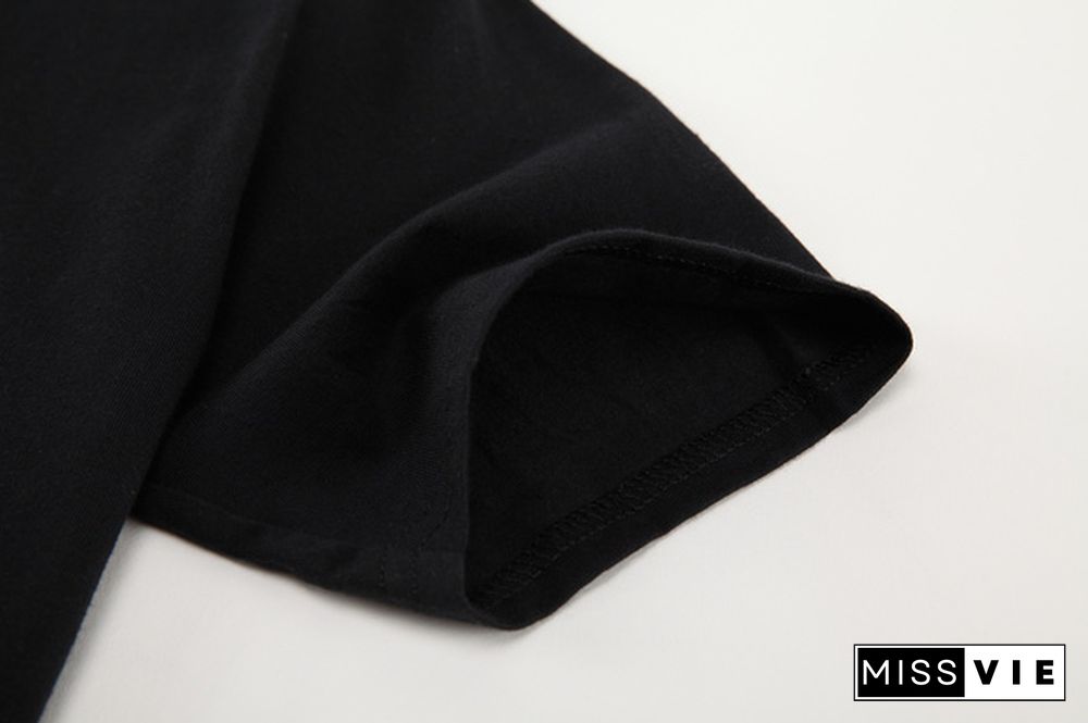 SPGBTees Women's This Girl Loves Her Packers T-shirt Black Color XS-Size