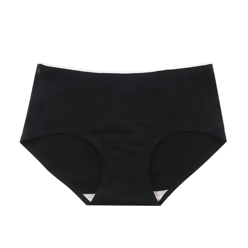 Billionm Cotton Sexy Ladies Panties Low Waist Simple Solid Color Women's Briefs Comfortable High Quality Cotton Girls Underwear