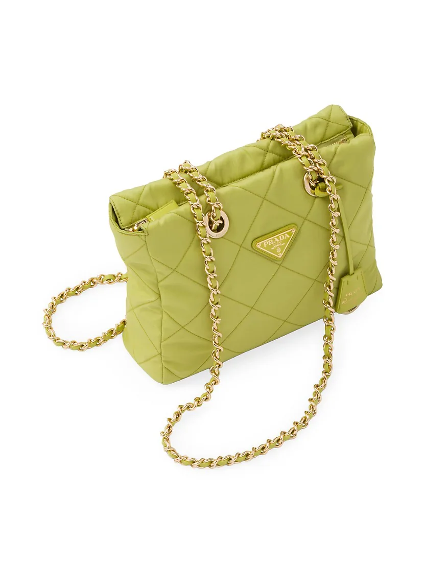 Prada Re-Nylon Tote Bag yellow