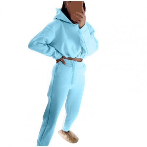 Txplogistic fall outfits women 2025 Women Sweatshirt 2 Pieces Set Sweatshirts Pullover Hoodies Pants Suit Home Sweatpants Trousers Outfits Solid Casual Tracksuit