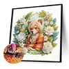 (40*40cm)Bear - Crystal Rhinestone Diamond Painting