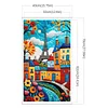 (US Local)Street View-11CT Stamped Cross Stitch Kit(40x70cm)