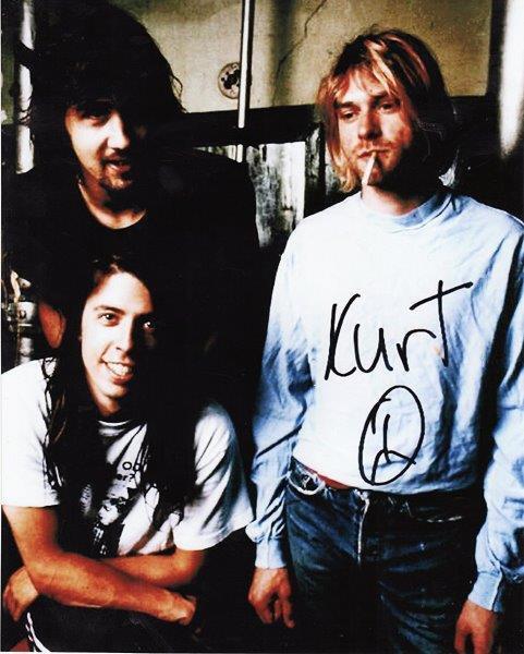 REPRINT - NIRVANA Kurt Cobain Autographed Signed 8 x 10 Photo Poster painting Poster