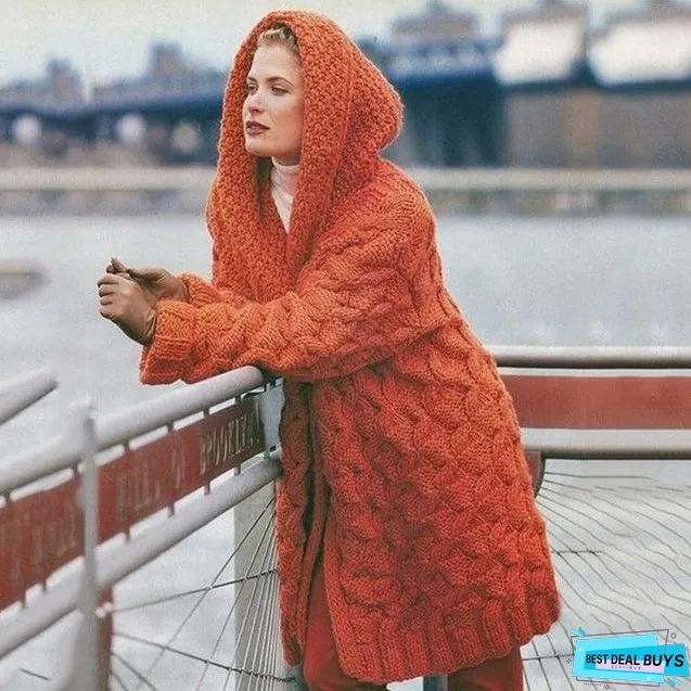 Elegant Solid Knitted Cardigan