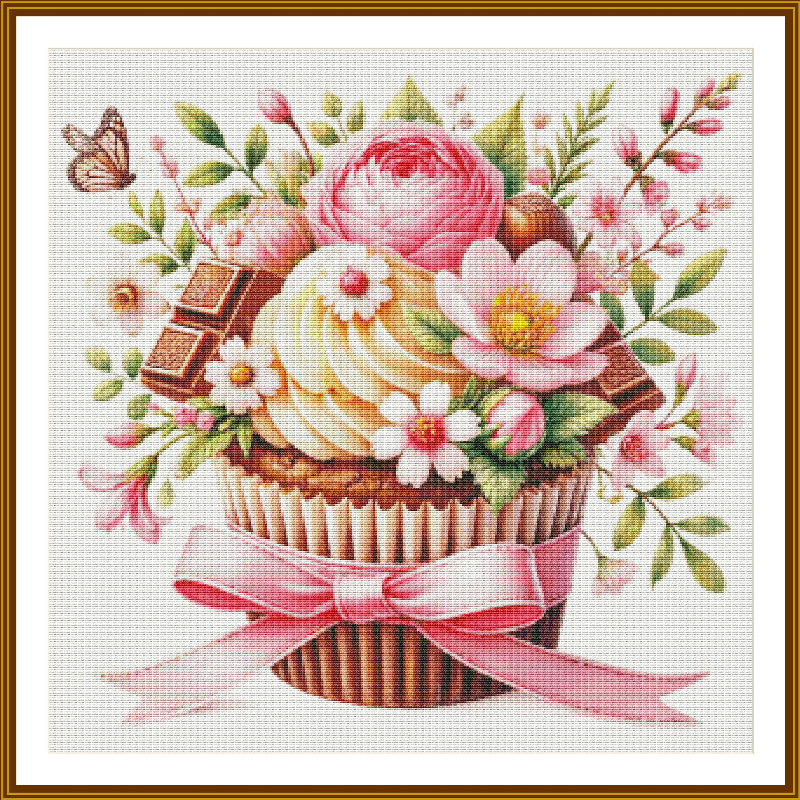 [ZZ7110-Cupcake] Painting Fairy Cross Stitch