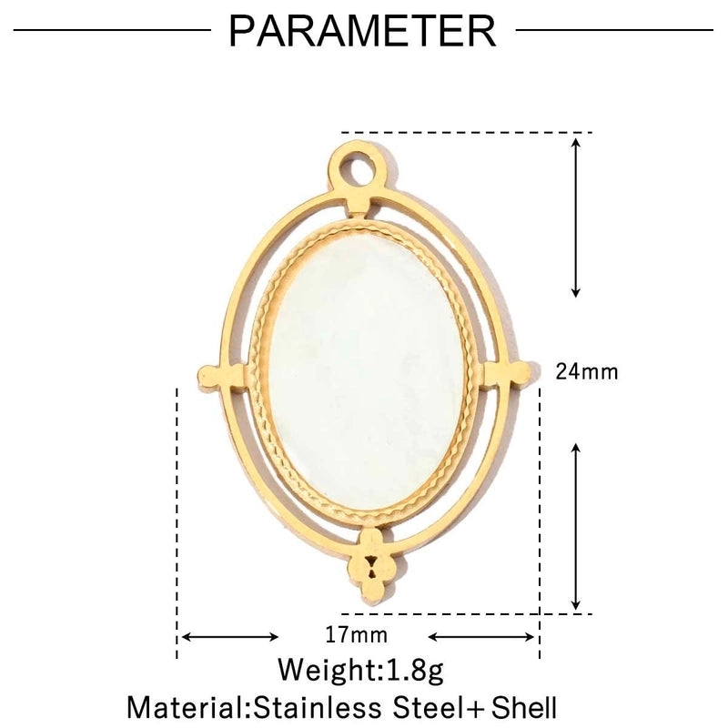 3 PCS/Package 18 * 20mm 18 * 22mm 304 Stainless Steel Geometric Heart Shape Jewelry Accessories Pendant