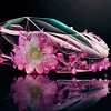 4pcs Diamond Painting -DIY Round Drill Pink Roadster