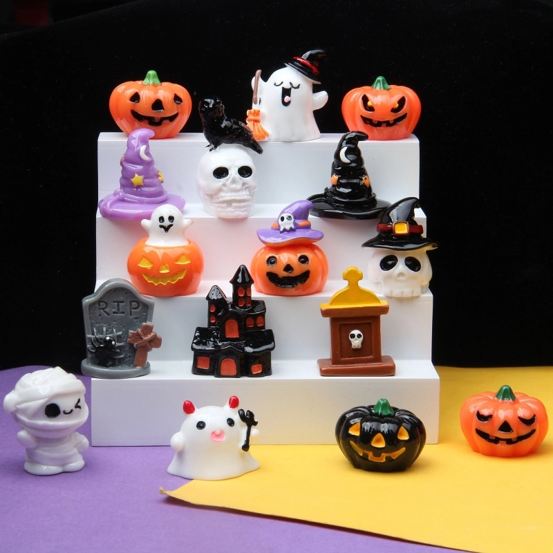 Halloween Ethnic Style Minimalist Pumpkin Skull Resin Decorations Table Decoration Party Supplies