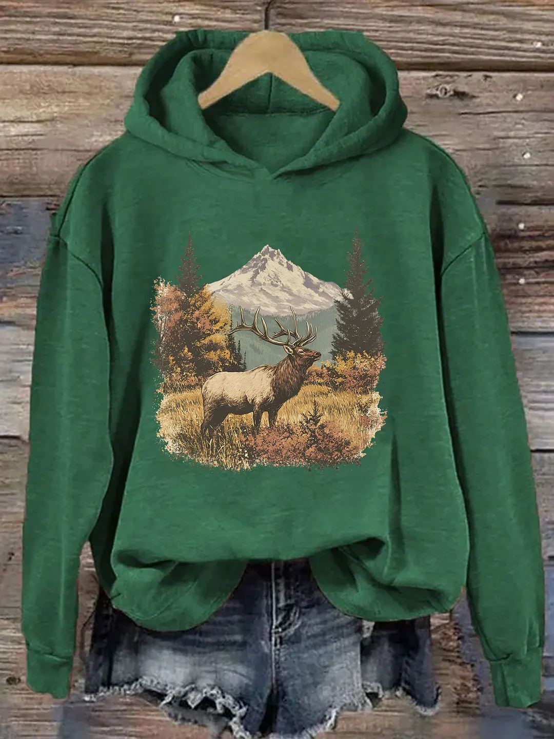 Retro Elk Hoodie