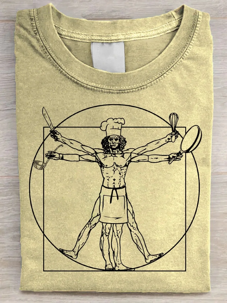 Eagerlys  Chef Vintage Funny Cooking T-shirt Eagerlys