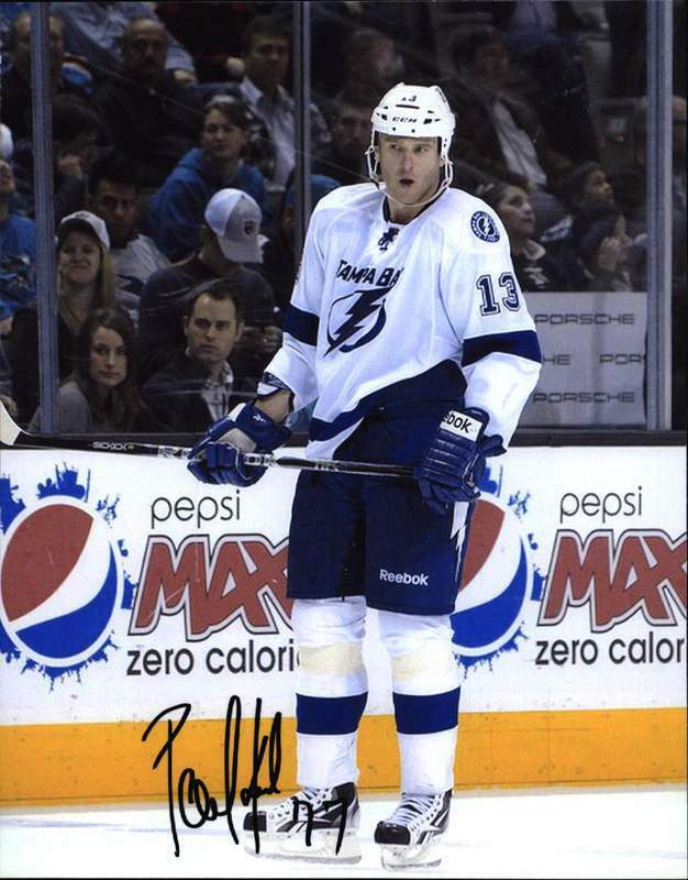 Pavel Kubina signed NHL hockey 8x10 Photo Poster painting W/Cert Autographed A0004