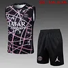 2025/2026 Psg Paris Pre-Match Training Black Starry Sky Vest+Shorts Football1:1 Thai Quality