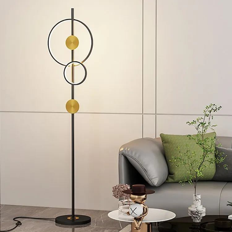 Arisha Ring floor lamp, 2-bulb, 170CM long