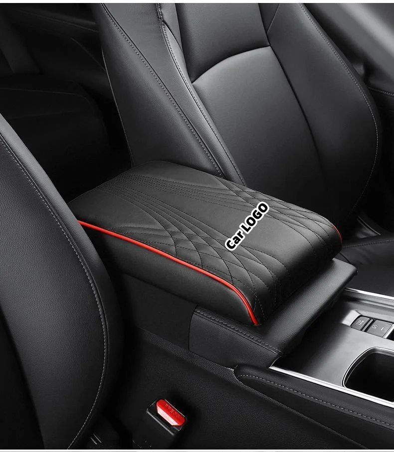 Car multifunctional leather raised cushion armrest box mat