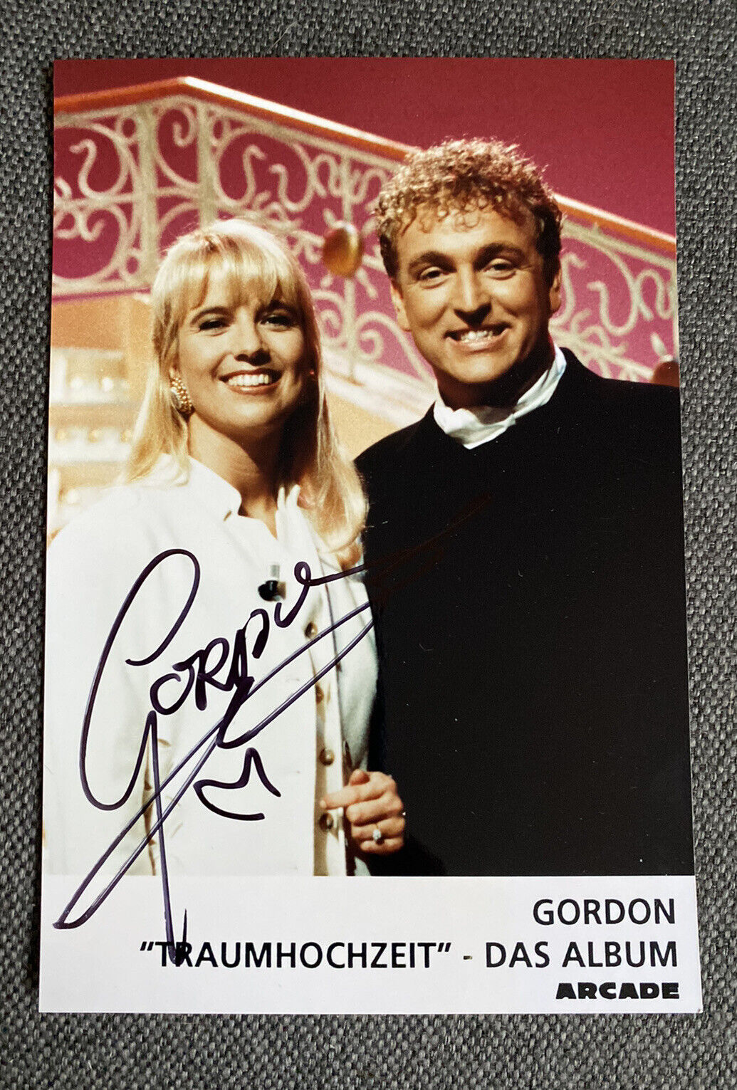 Gordon ?Mariage de Rêve “Autographe Sur Photo Poster painting 10 X 15 CM Dédicacé Signé