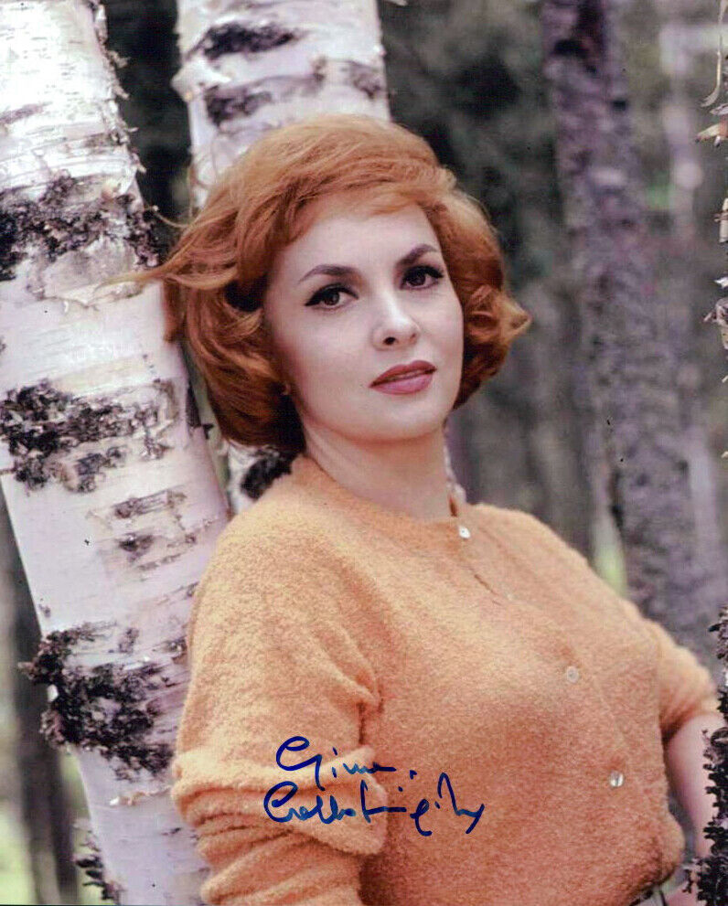 Gina Lollobrigida signed authentic 8x10 Photo Poster painting COA