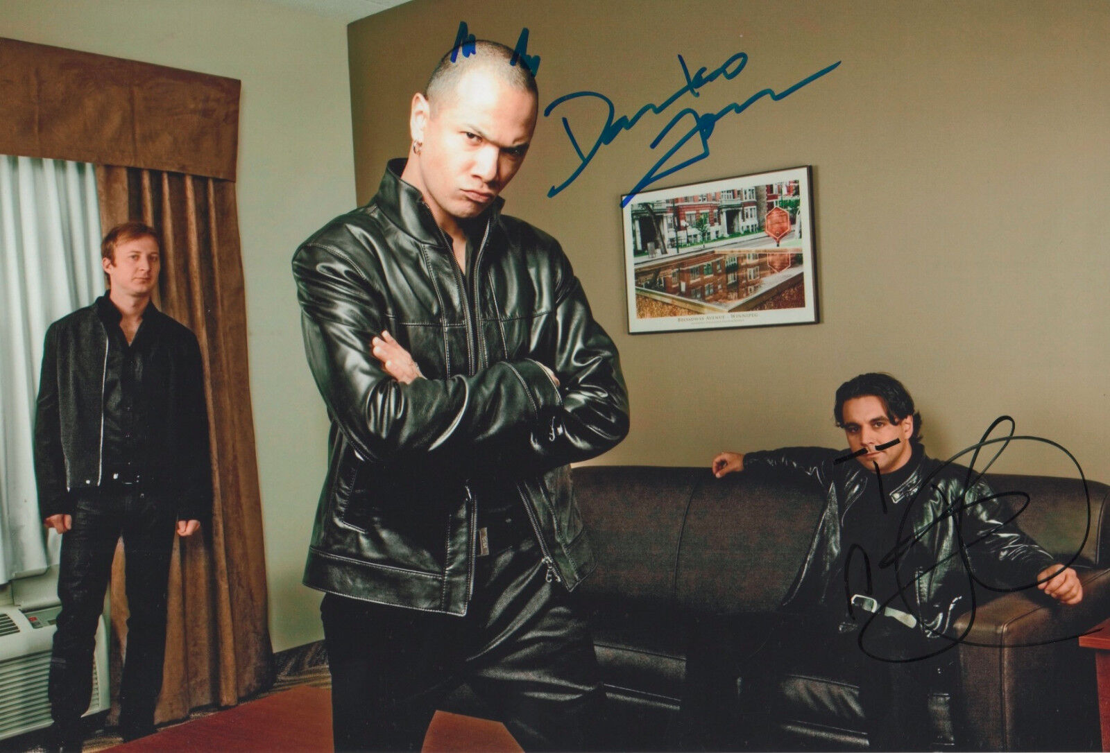 Danko Jones Band signed 8x12 inch Photo Poster painting autographs