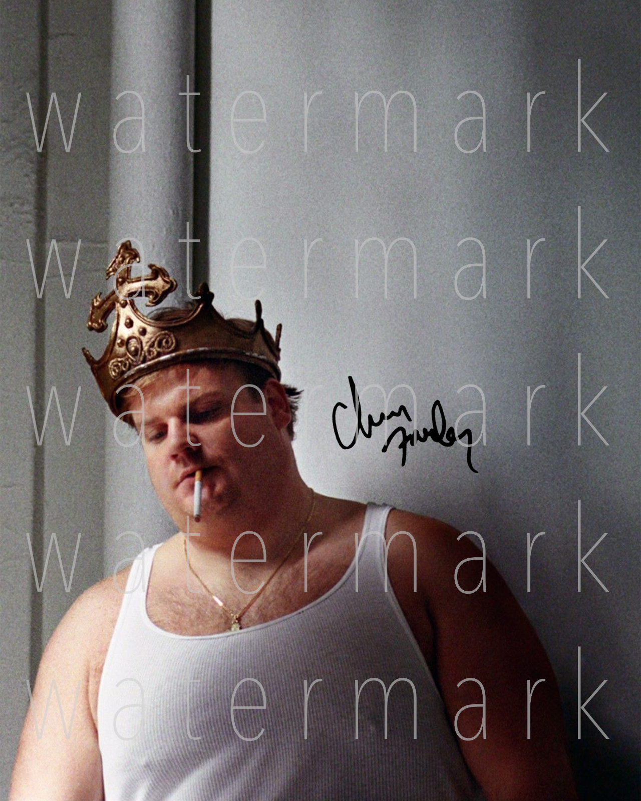 Chris Farley SNL Crown signed 8X10 print Photo Poster painting poster autograph picture RP