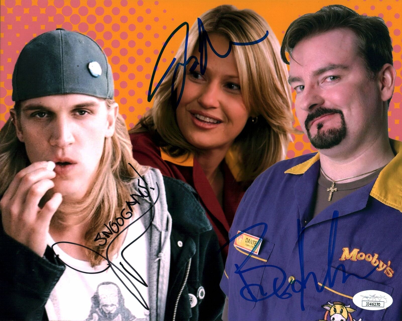 Clerks 8x10 Photo Poster painting Signed Autograph O'Halloran Mewes Adams JSA Certified COA Auto