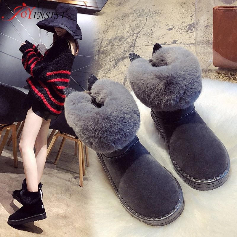 2021 New Women  Winter Snow Boots  Velvet Padded Shoes Boots Outdoor Fur Keep Warm Shoes Female  Solid  Casual Boots