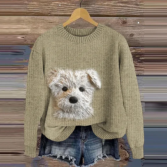 Unique Lovely velvet dog hotsell art pullover