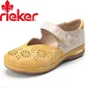 &Gamma;&upsilon;&nu;&alpha;&iota;&kappa;&epsilon;ί&alpha; &Pi;&alpha;&pi;&omicron;ύ&tau;&sigma;&iota;&alpha; Rieker&reg; New Hollow Wedge Heel Baotou Color Block Retro