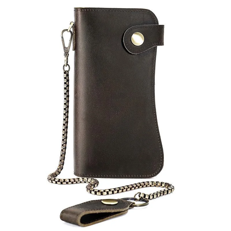 Mens Anti-Theft Vintage Business Wallets Soft Leather Card Holder